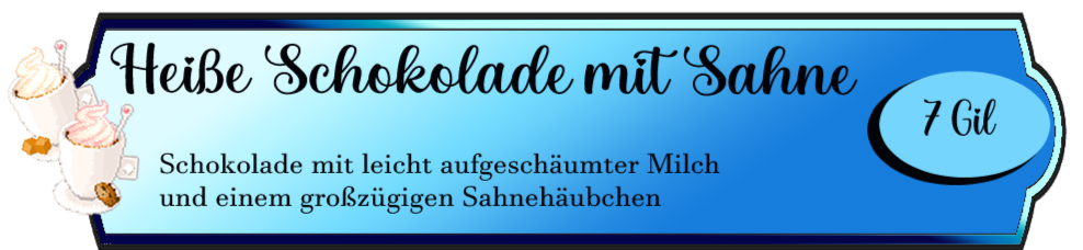Schokolade mit Sahne