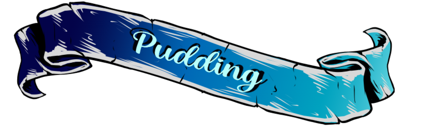 Schriftzug Pudding Schriftzug Pudding