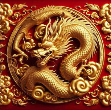 Logo des goldenen Drachen Das Logo des Teehauses "zum goldenen Drachen"